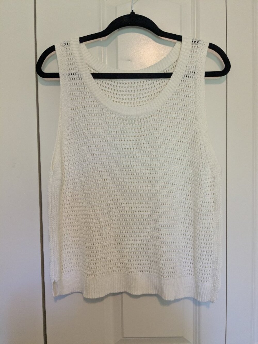 Ivory knit tank tank top